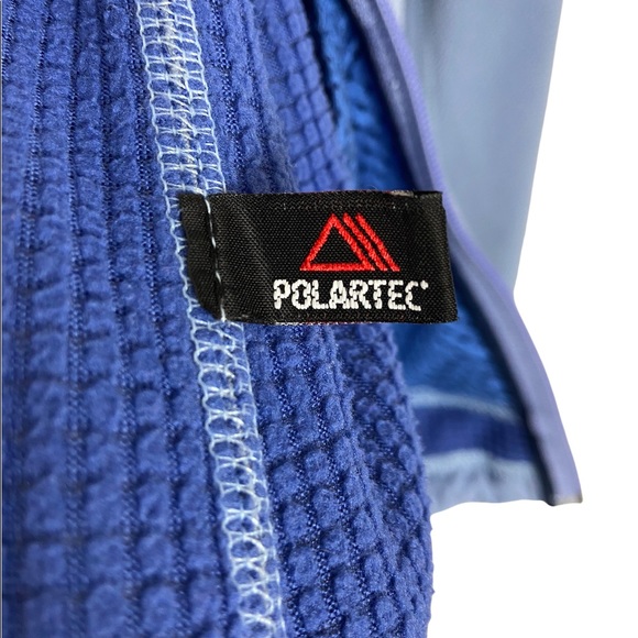 Patagonia Fleece Jacket Blue Full Zip Logo Vintage R1 Style37160F5 Womens Small - Picture 9 of 10